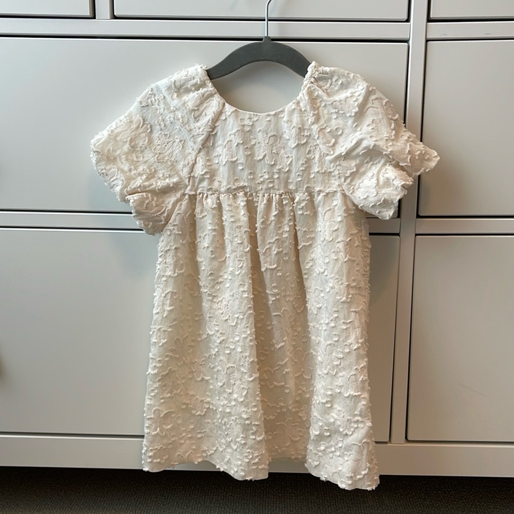 Zara 18-24 months off-white/ cream dress